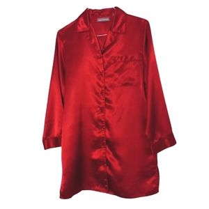 Valerie Stevens (S)  Polyester Sleepwear Valentine Red HAPPY VALENTINE'S DAY ❤